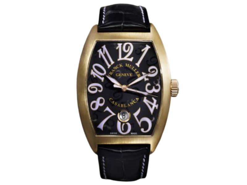 AUTOMATIC MEN'S WATCH BRONZE/LEATHER CINTREE CURVEX COLLECTION LIMITED EDITION FRANCK MULLER 7880 SC DT BR